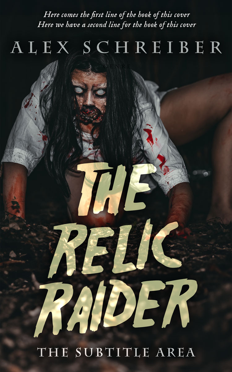 2D view of Cod Gray #28817 - Premade Horror Book Cover