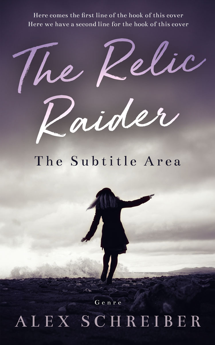 2D view of Premade Teen & Young Adult Book Cover - Blackcurrant