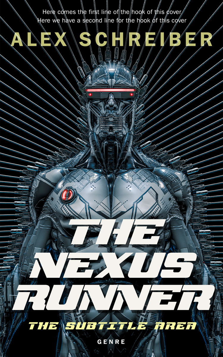 2D view of Premade Science Fiction Book Cover - Celeste