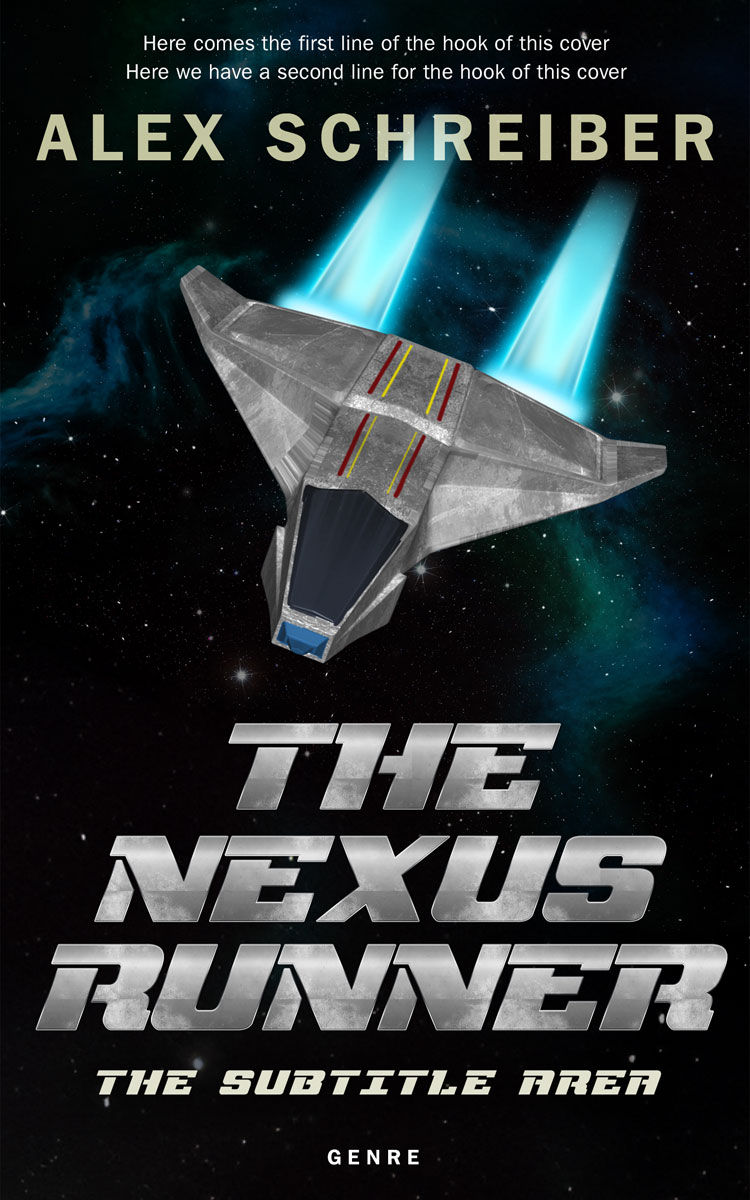 2D view of Premade Science Fiction Book Cover - Edward