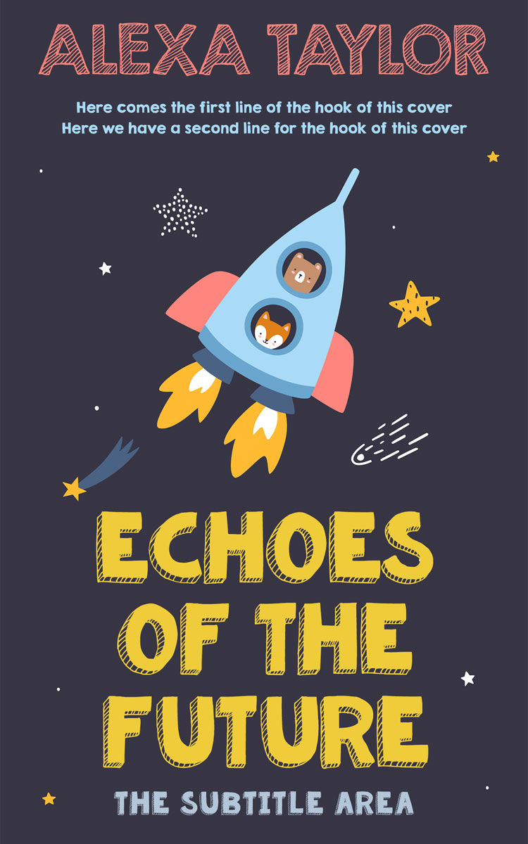 2D view of Premade Children's Book Cover - Tuna