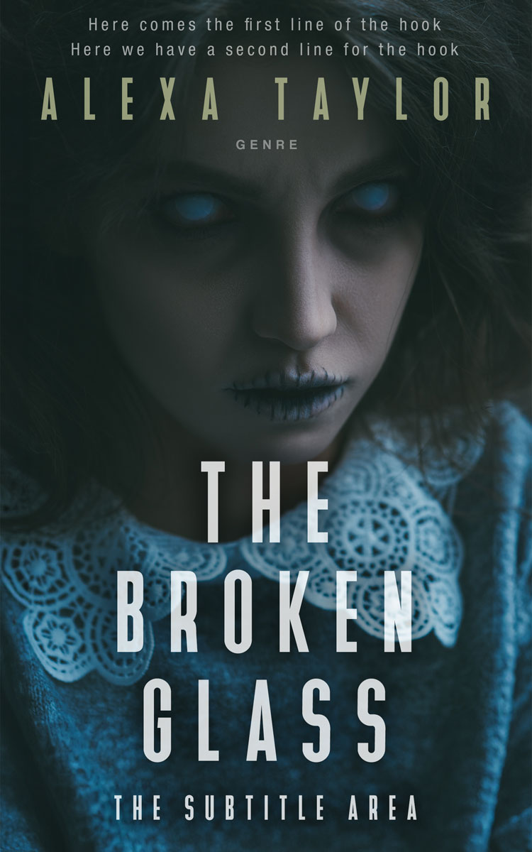 2D view of Outer Space #28973 - Premade Horror Book Cover