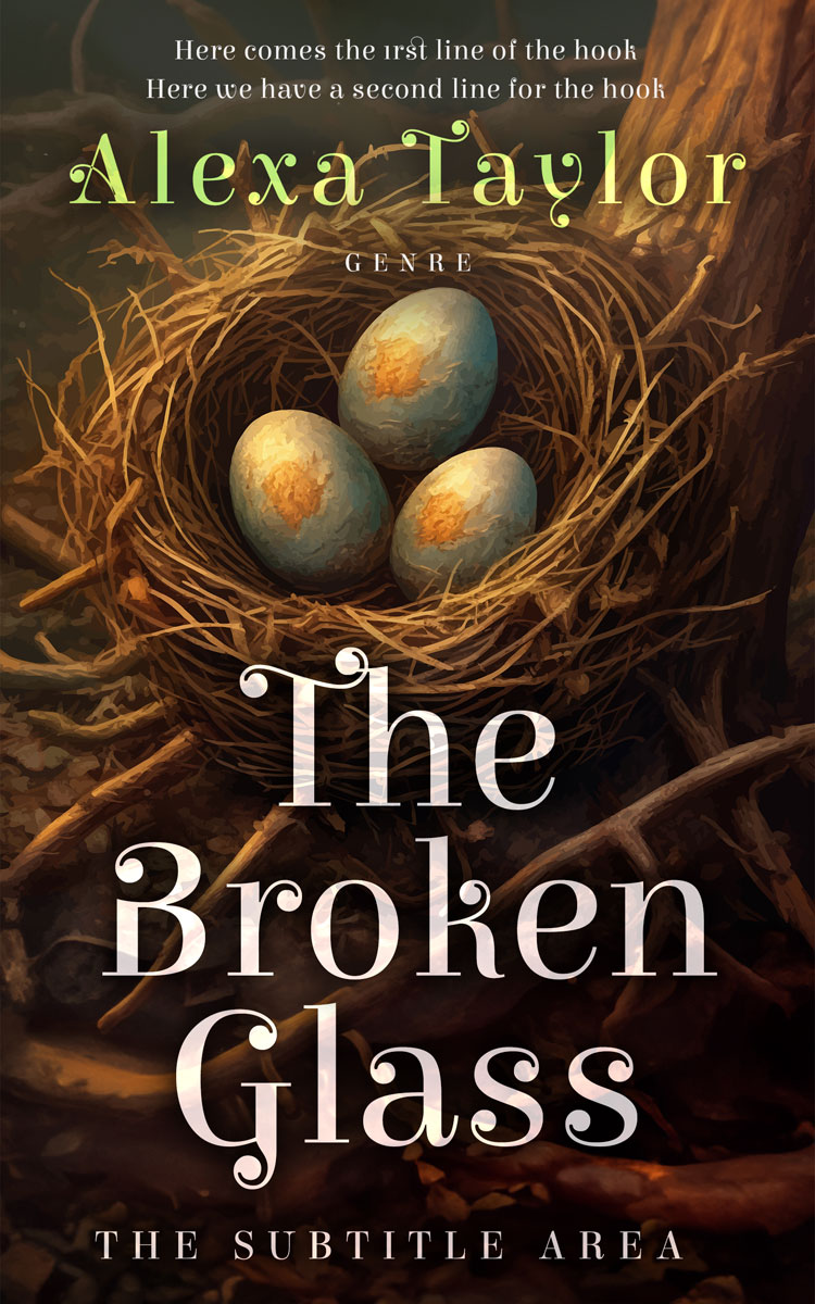 2D view of Eclipse #28982 - Premade Fantasy Book Cover