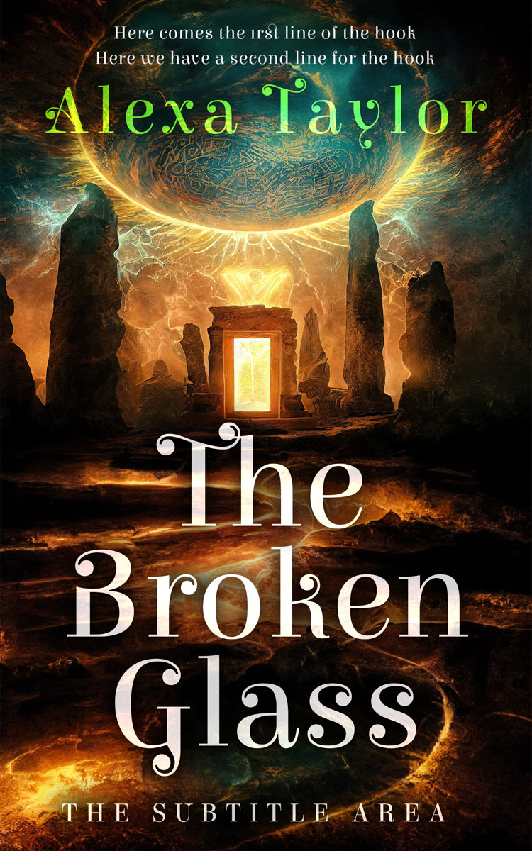 2D view of Whiskey #28987 - Premade Fantasy Book Cover