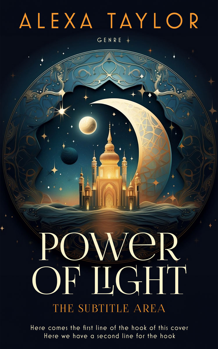 2D view of Black #29051 - Premade Religion & Spirituality Book Cover