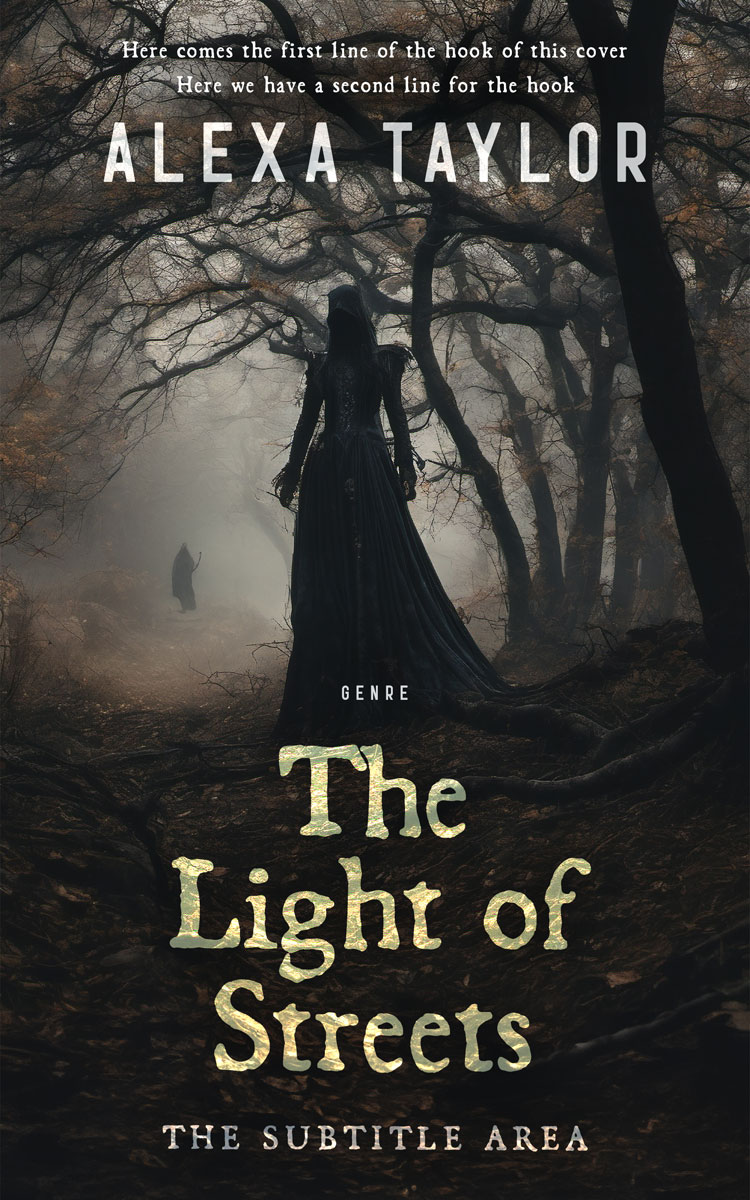 2D view of Premade Horror Book Cover - Tuatara