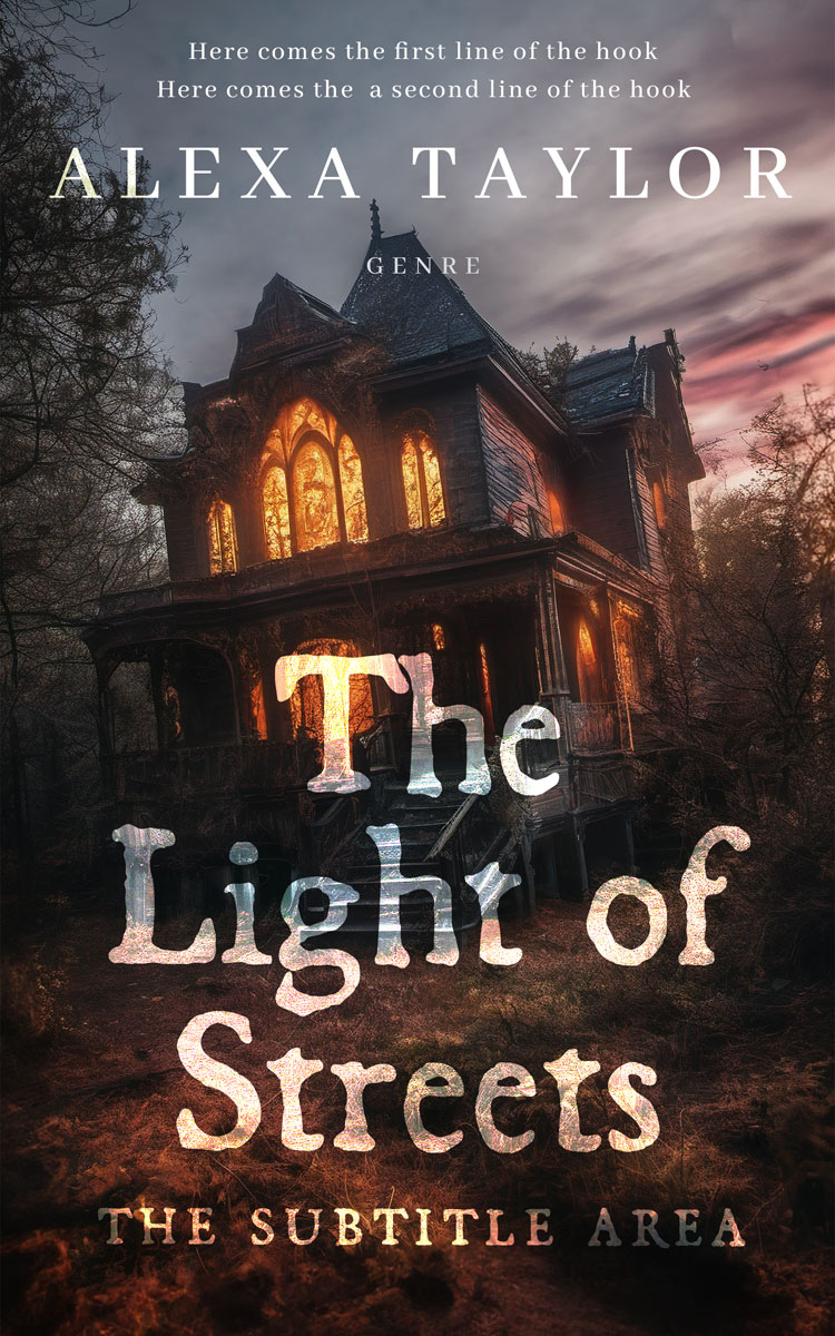 2D view of Cocoa Brown #29096 - Premade Horror Book Cover