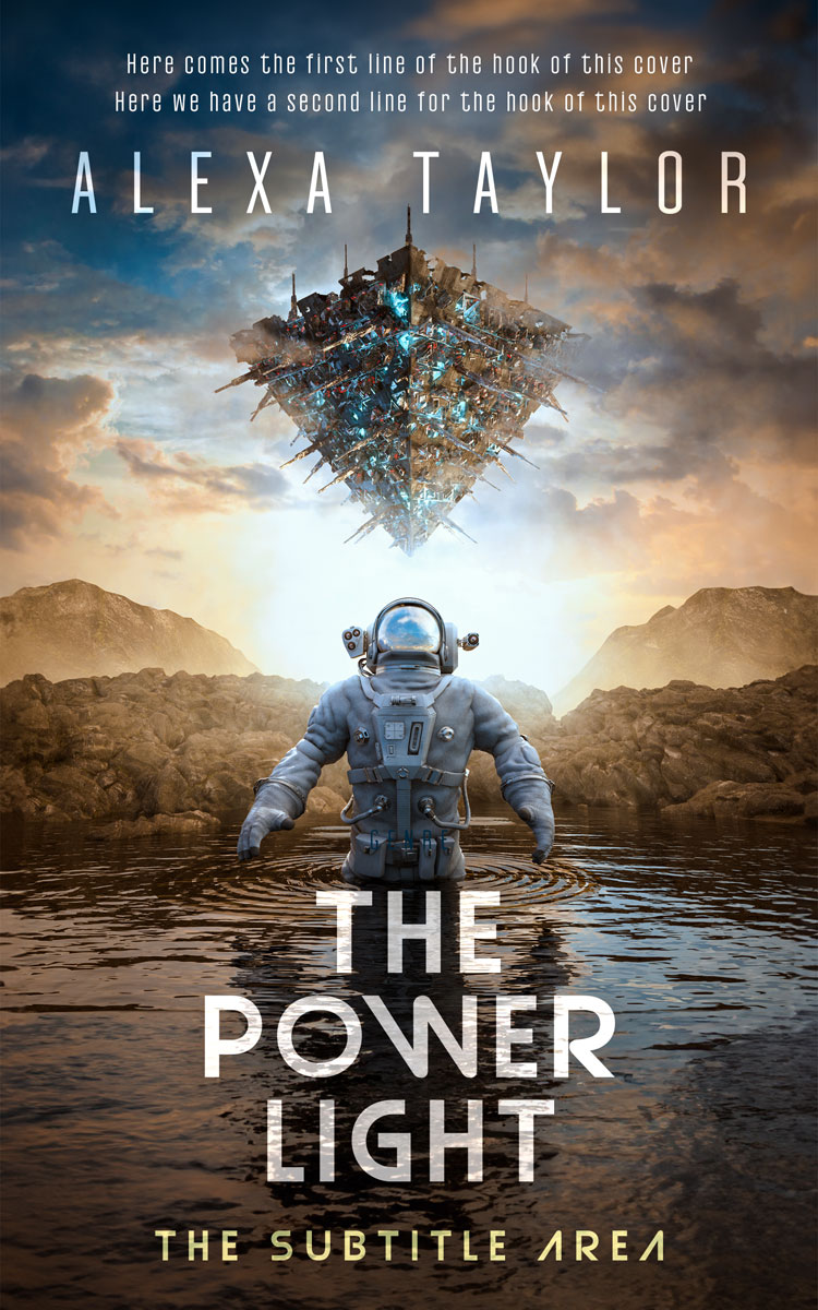 2D view of Merlin #29125 - Premade Science Fiction Book Cover