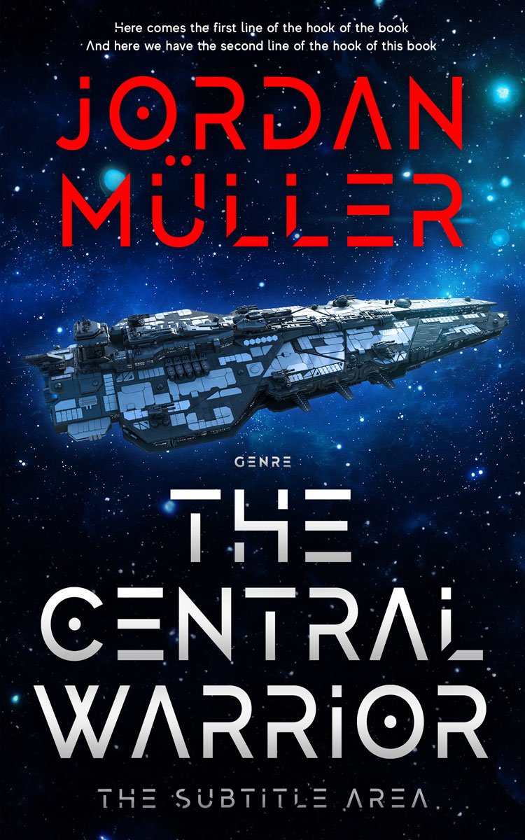 2D view of Premade Science Fiction Book Cover - Black Pearl