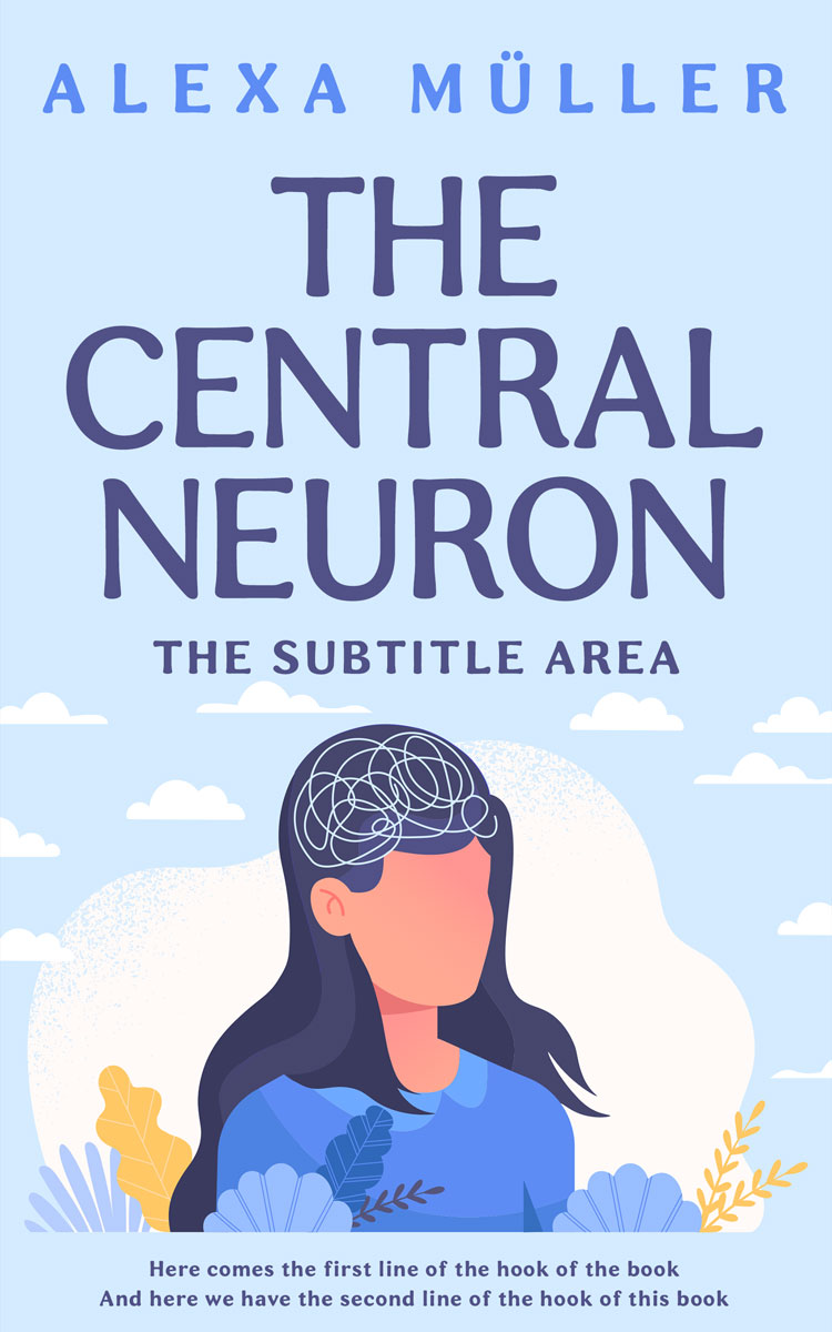 2D view of Tropical Blue #29172 - Premade Self-Improvement & Self-Help Book Cover