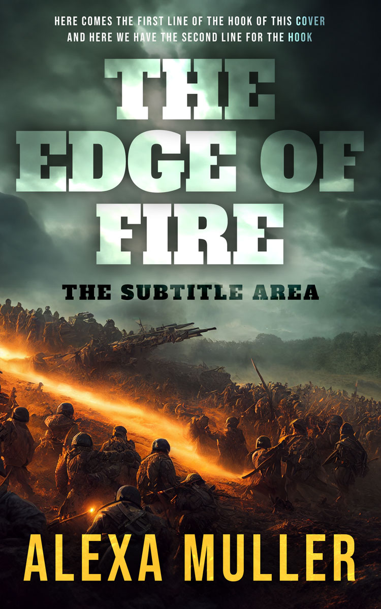 2D view of Heavy Metal #29189 - Premade Historical Book Cover