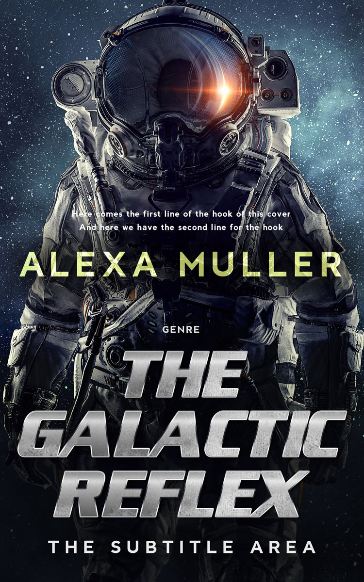 2D view of Mirage #29206 - Premade Science Fiction Book Cover