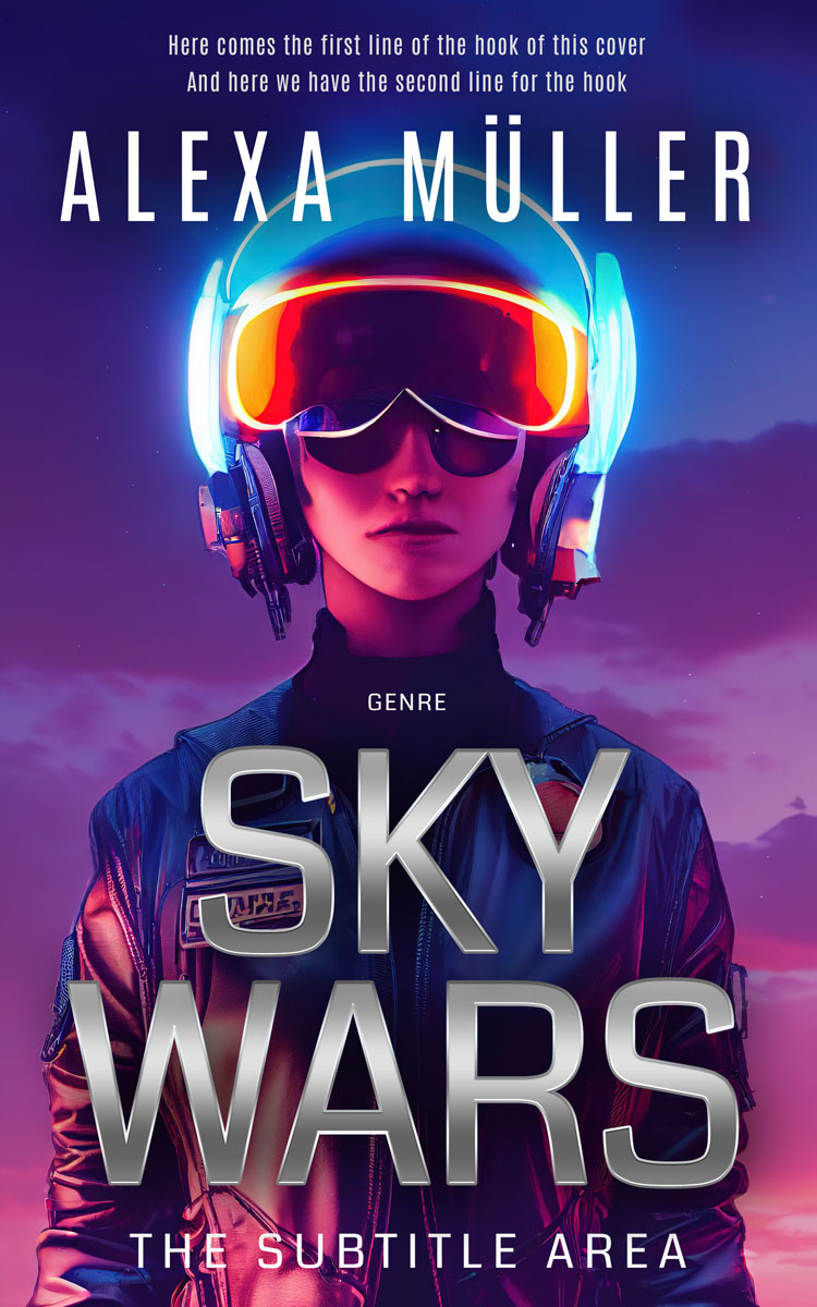 2D view of Premade Science Fiction Book Cover - Jacarta