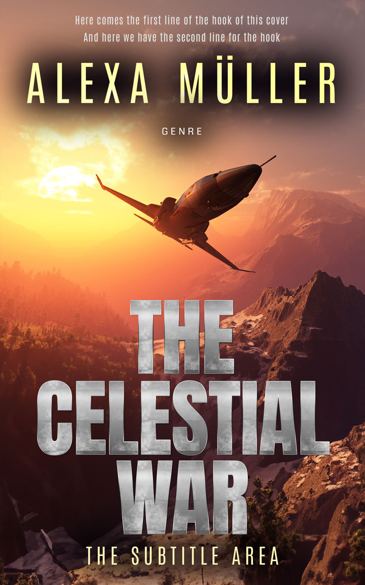 2D view of Roman Coffee #29257 - Premade Science Fiction Book Cover