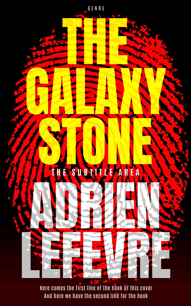 2D view of Premade Mystery & Thriller & Suspense Book Cover - Graphite