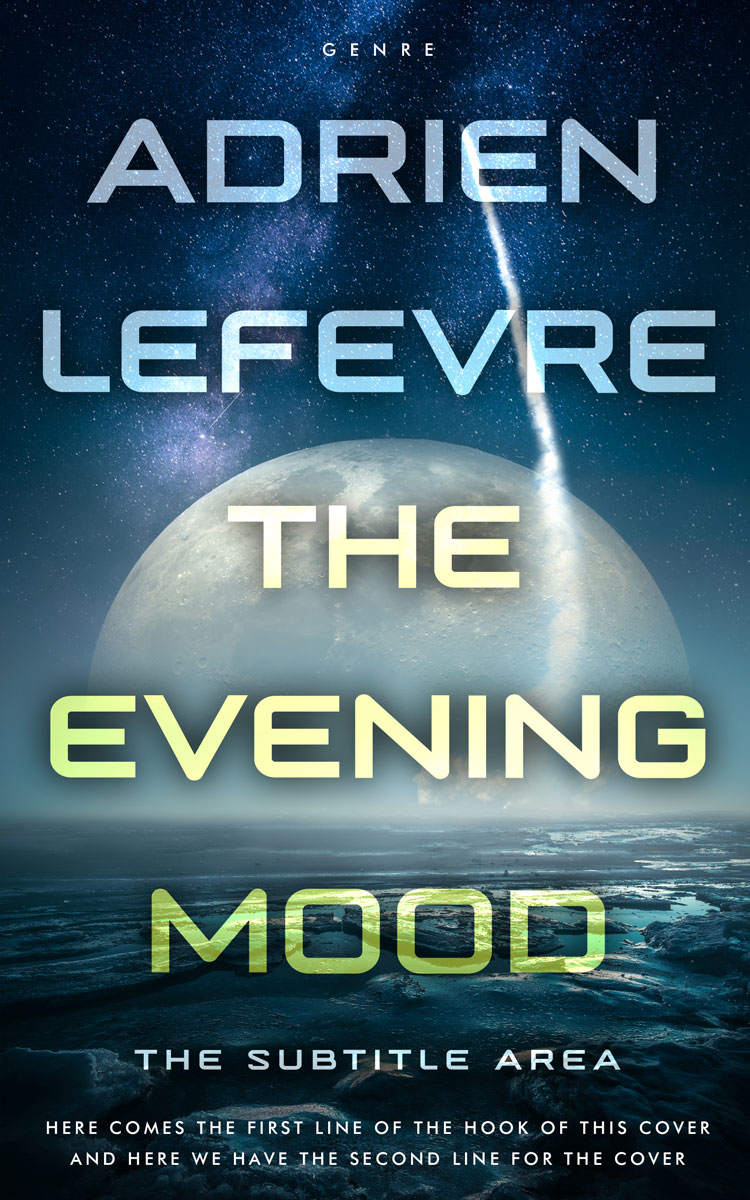 2D view of Premade Science Fiction Book Cover - Powder Ash