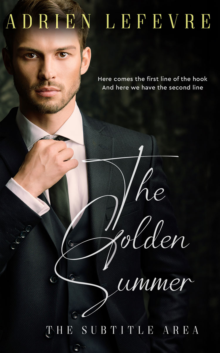 2D view of Premade Royal Romance Book Cover - Woodsmoke