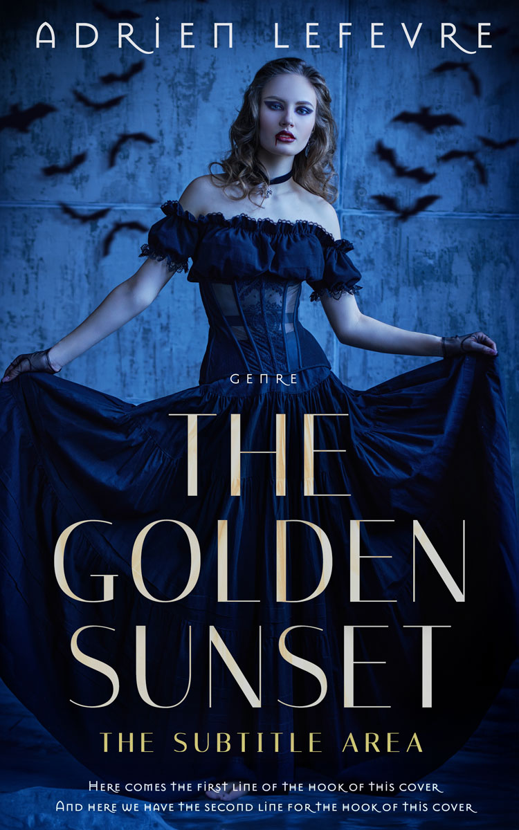 2D view of Premade Fantasy Book Cover - Black Pearl