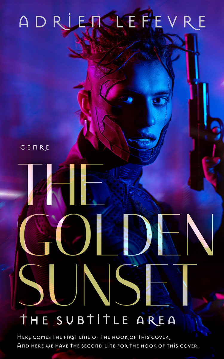 2D view of Aubergine #29452 - Premade Science Fiction Book Cover