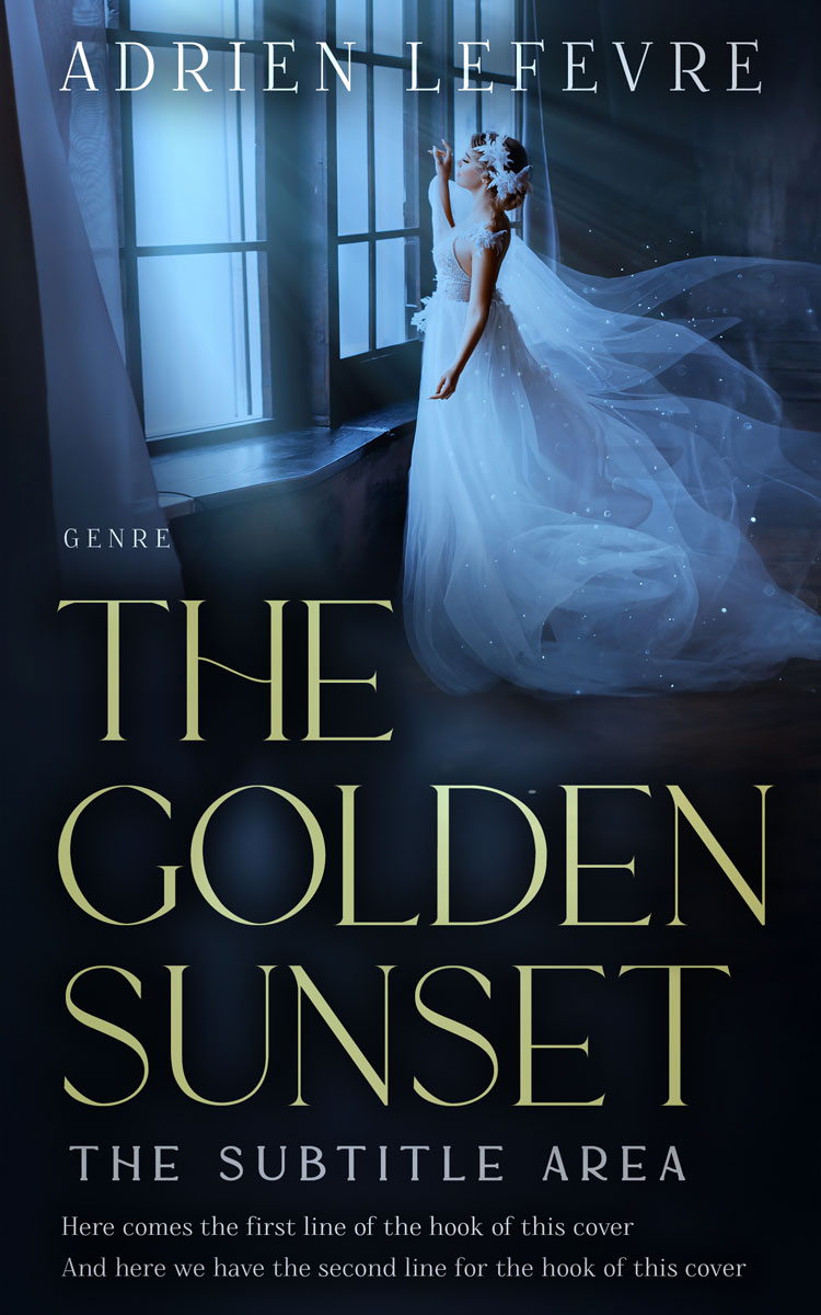 2D view of Mirage #29464 - Premade Fantasy Book Cover