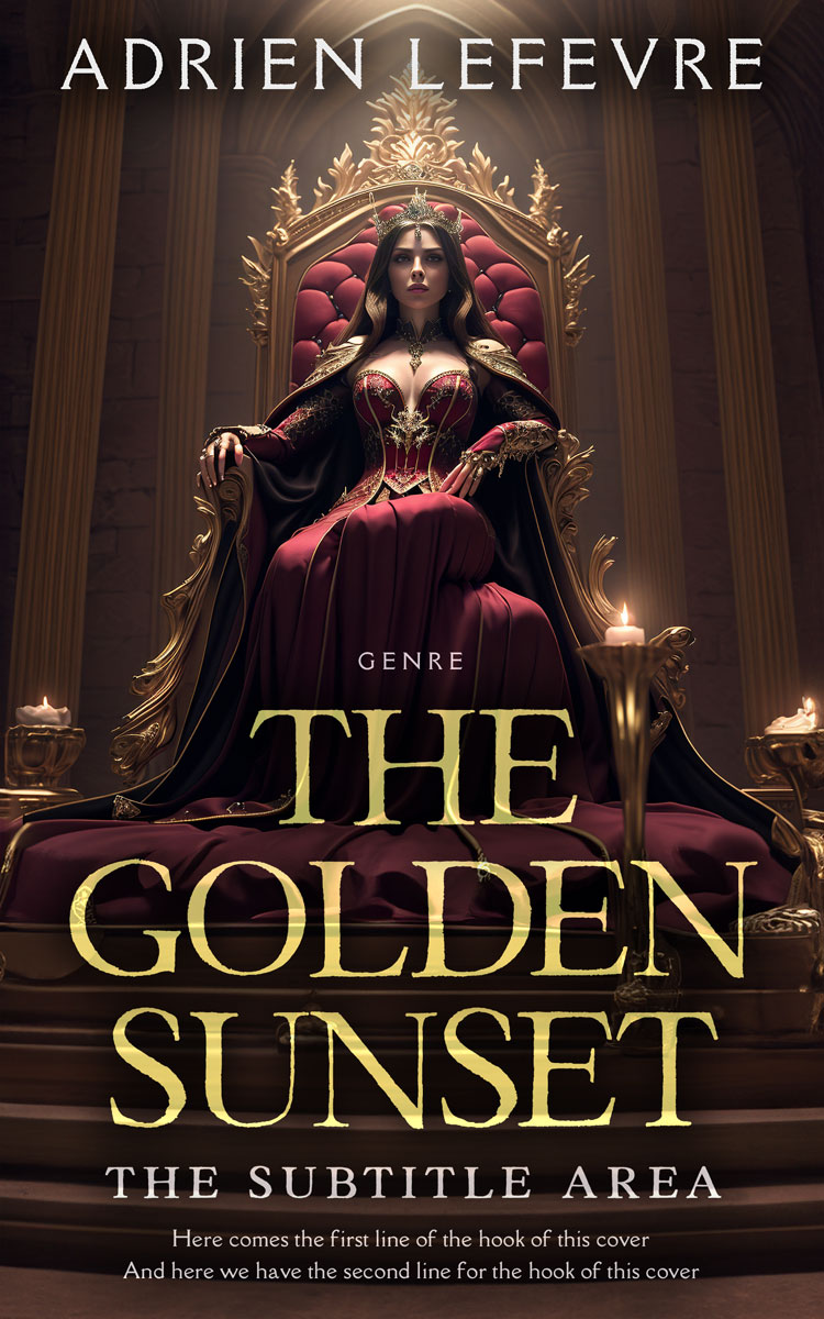 2D view of Cocoa Brown #29479 - Premade Fantasy Book Cover