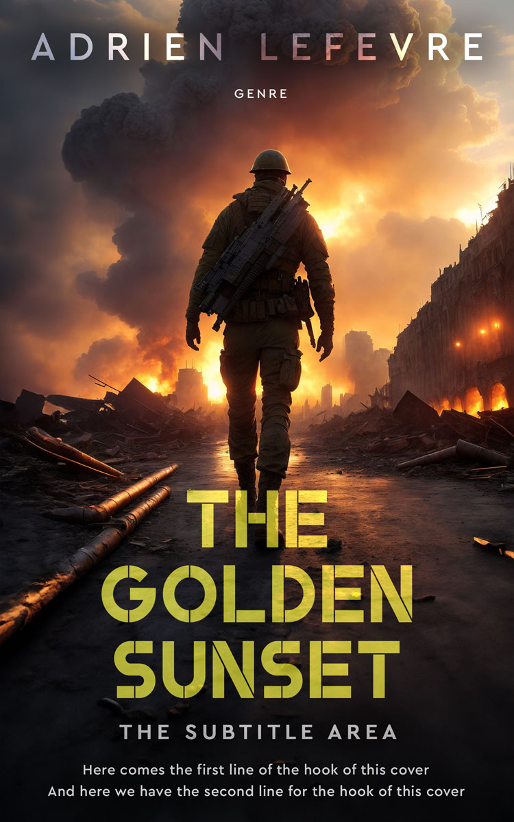 2D view of Cocoa Brown #29492 - Premade Apocalyptica Book Cover