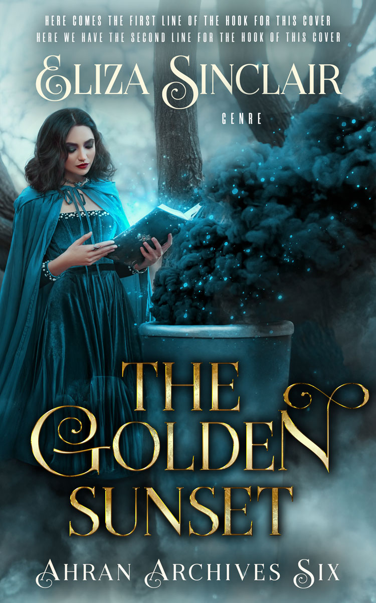 2D view of Gable Green #29522 - Premade Fantasy Book Cover