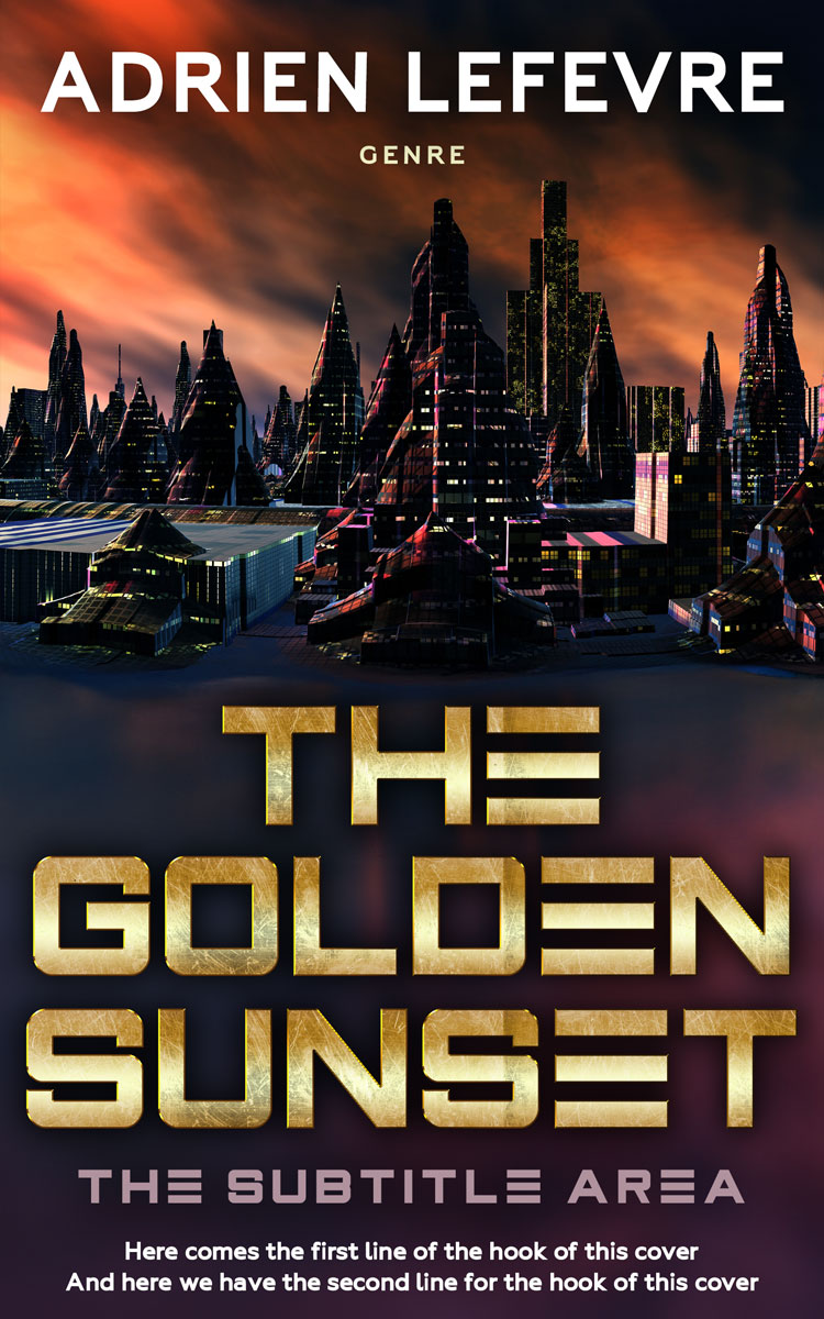 2D view of Premade Science Fiction Book Cover - Whiskey