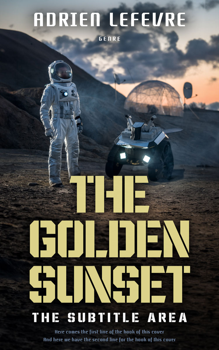 2D view of Premade Science Fiction Book Cover - Yuma