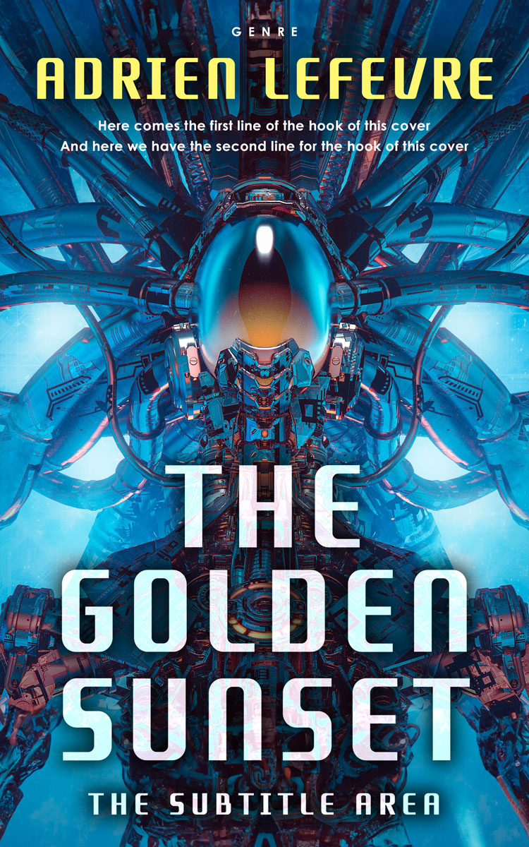 2D view of Premade Science Fiction Book Cover - Big Stone