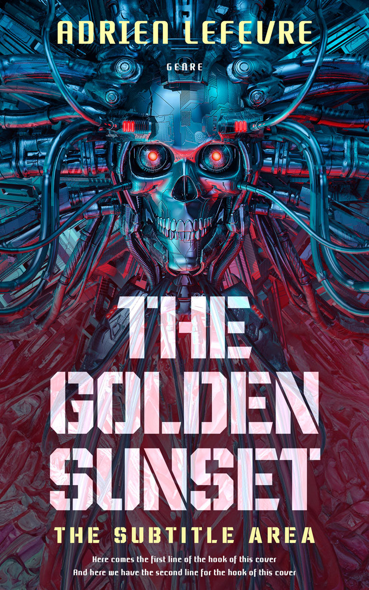 2D view of Premade Science Fiction Book Cover - Ebony Clay