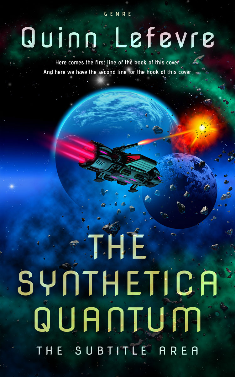 2D view of Premade Science Fiction Book Cover - Black Pearl