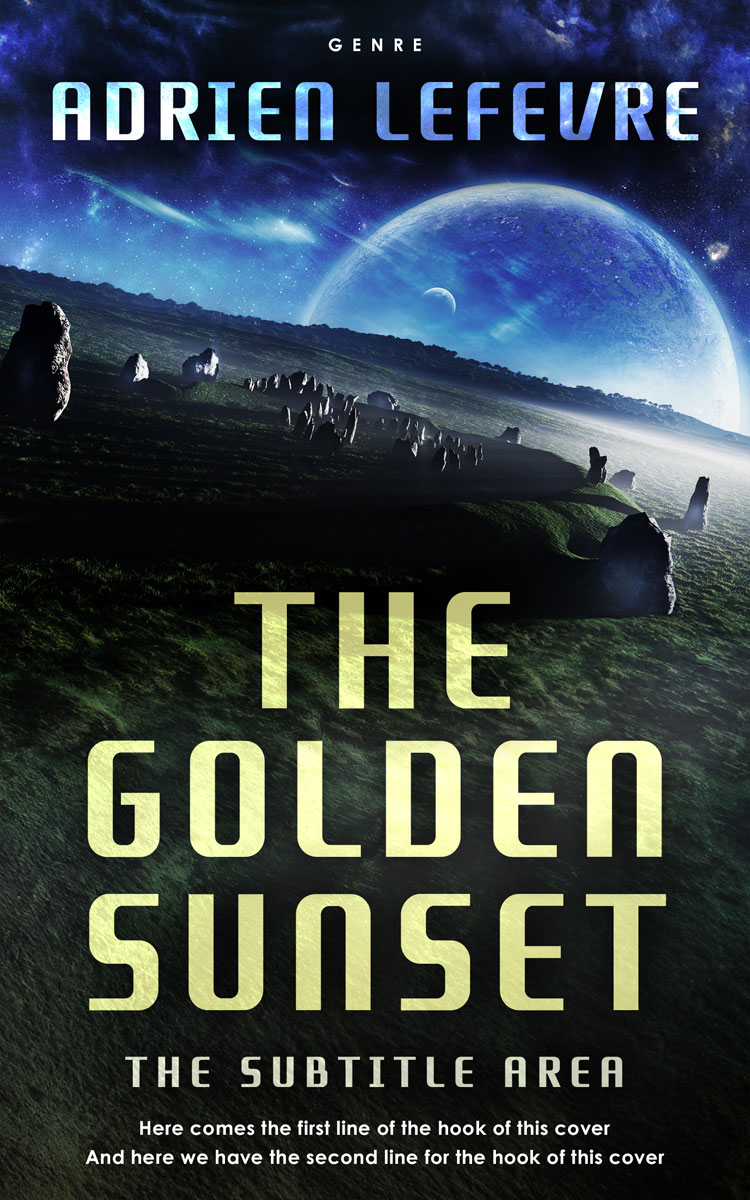 2D view of Bunker #29549 - Premade Science Fiction Book Cover