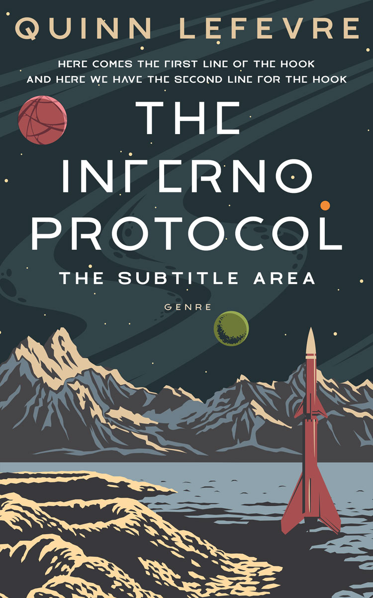 2D view of Outer Space #29560 - Premade Apocalyptica Book Cover