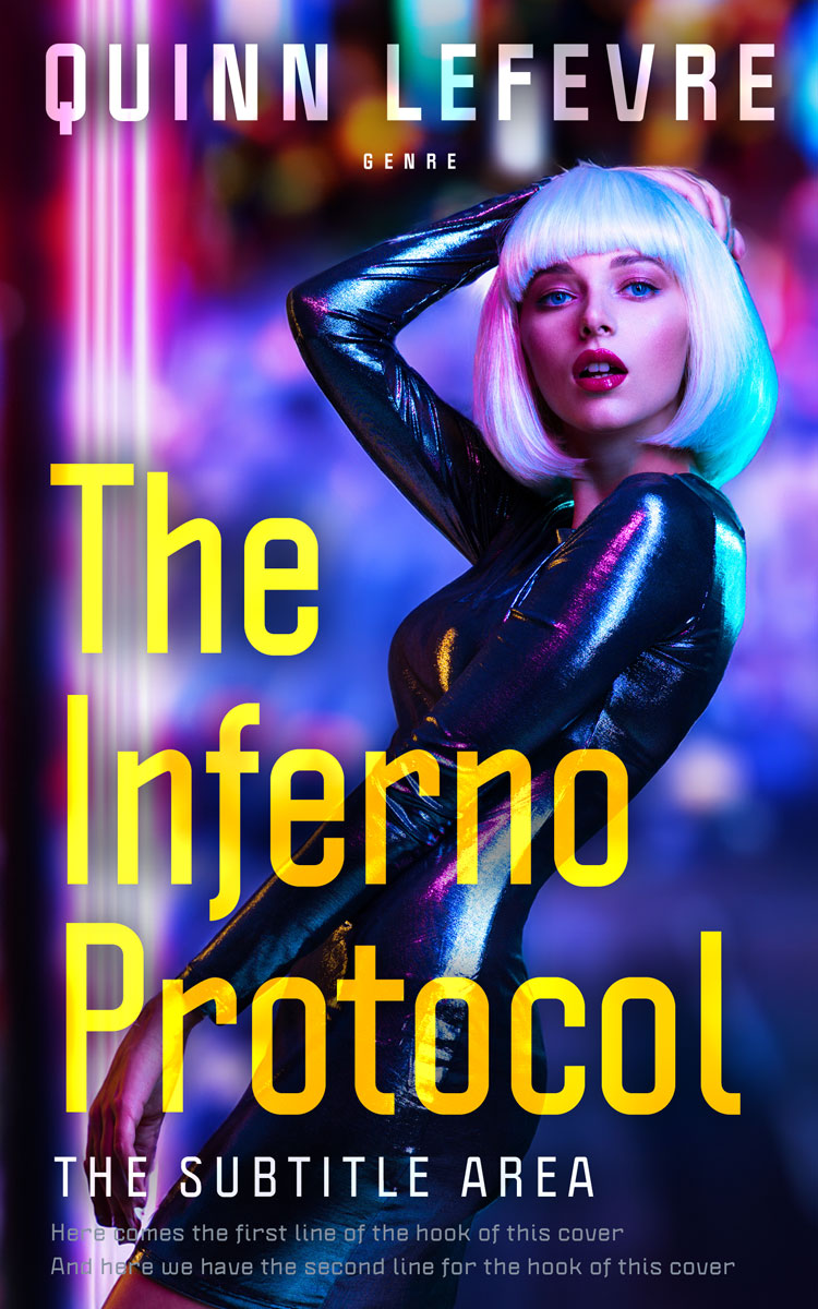 2D view of Premade Science Fiction Book Cover - Calico