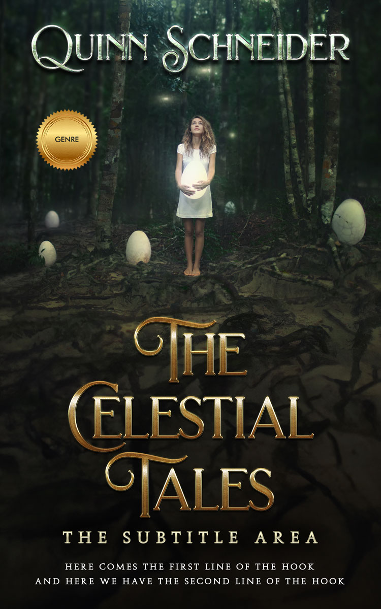 2D view of Heavy Metal #29593 - Premade Fantasy Book Cover