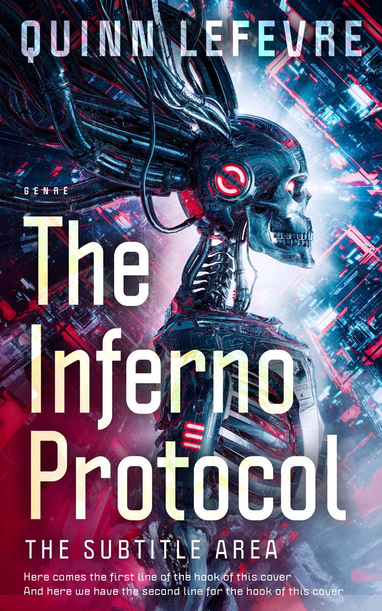 2D view of Ebony Clay #29595 - Premade Science Fiction Book Cover