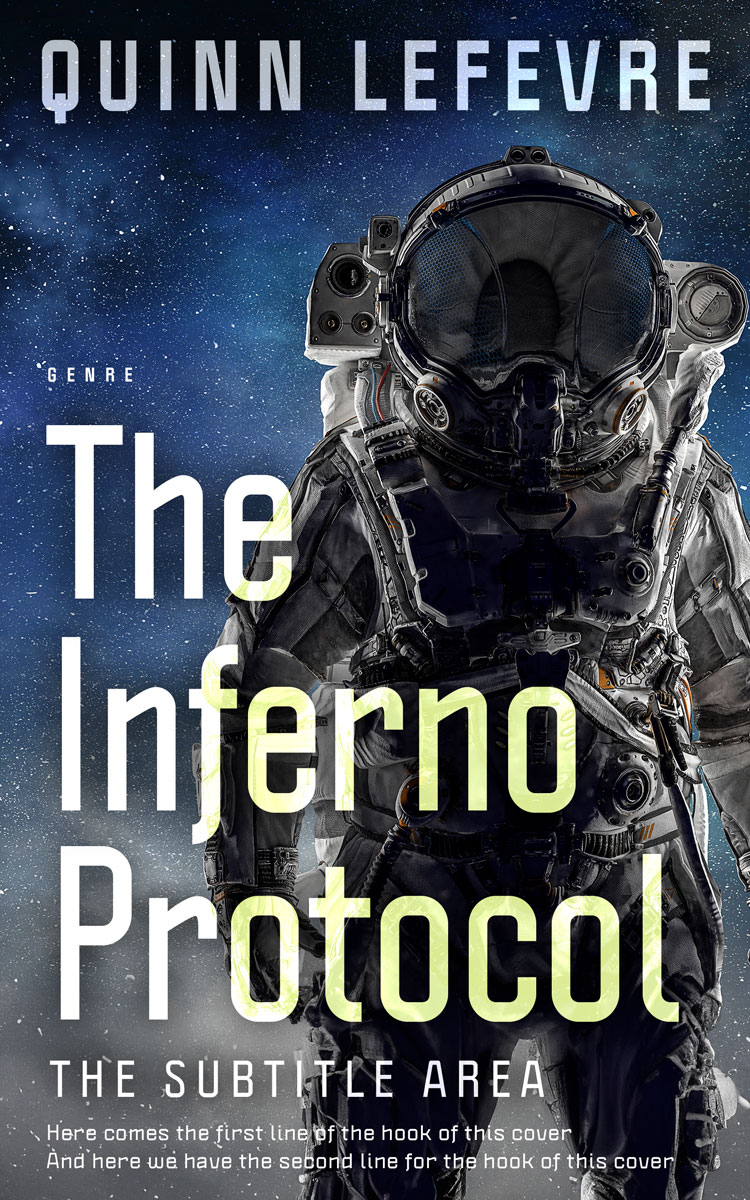 2D view of Premade Science Fiction Book Cover - Ebony Clay