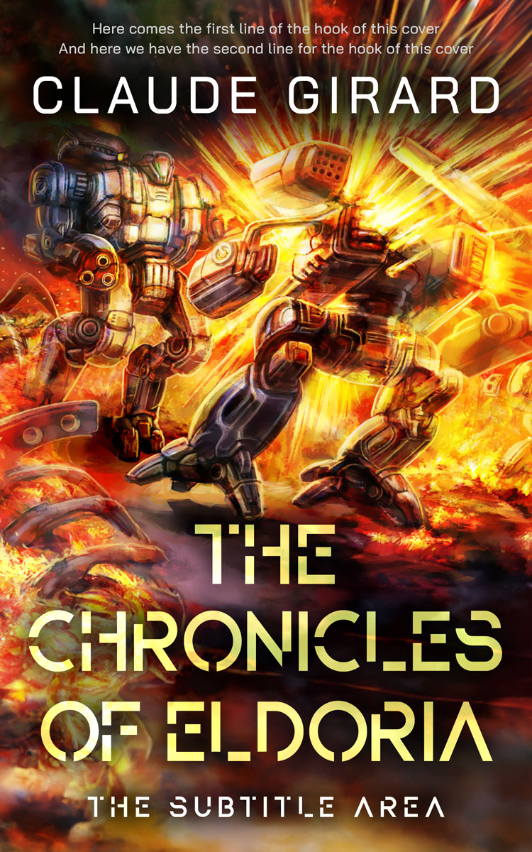 2D view of Cocoa Bean #29625 - Premade Science Fiction Book Cover