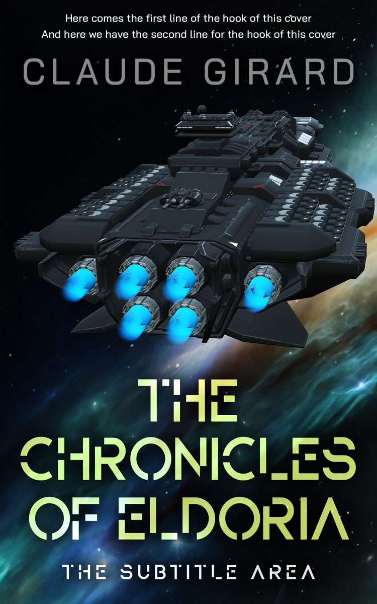 2D view of Premade Science Fiction Book Cover - Bunker