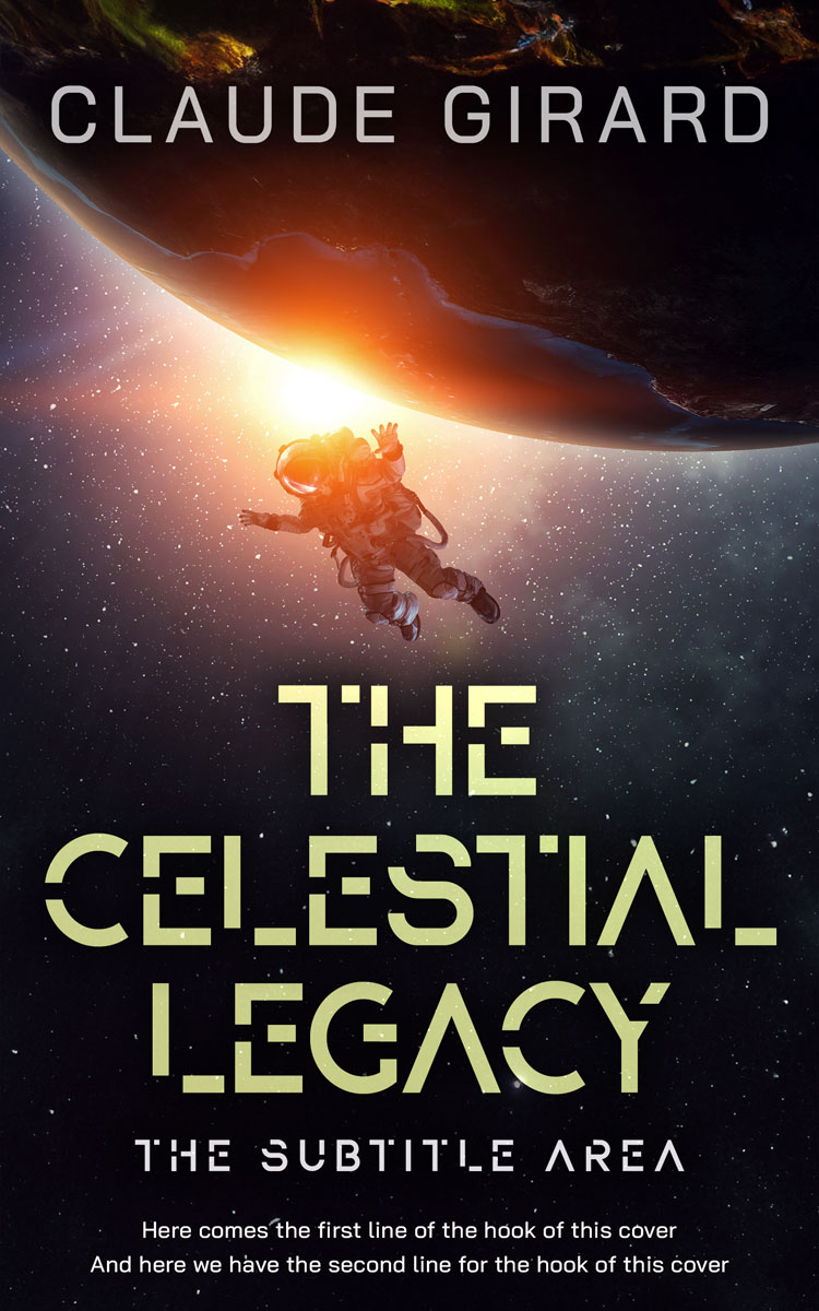 2D view of Tan #29635 - Premade Science Fiction Book Cover