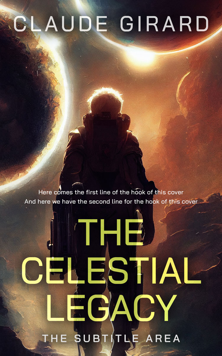 2D view of Cocoa Brown #29639 - Premade Science Fiction Book Cover