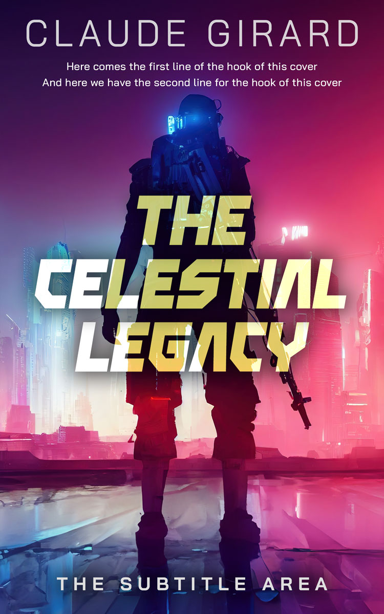 2D view of Grape #29642 - Premade Science Fiction Book Cover