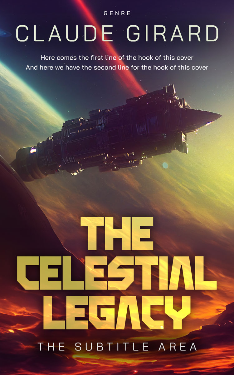 2D view of Thunder #29645 - Premade Science Fiction Book Cover