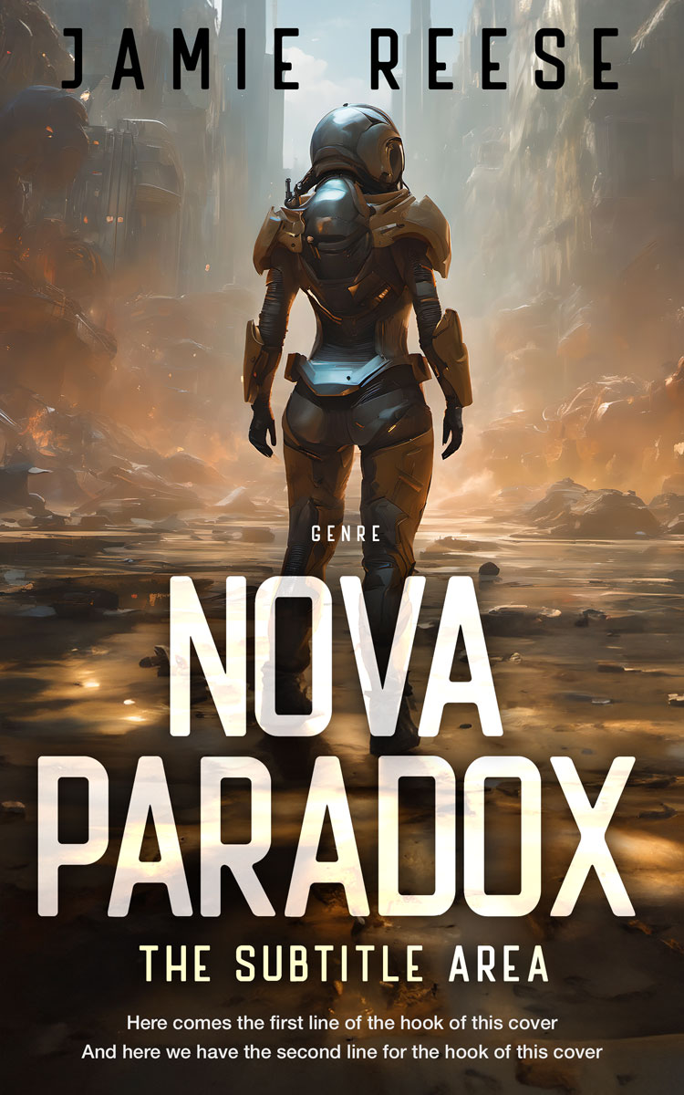 2D view of Mondo #29709 - Premade Science Fiction Book Cover