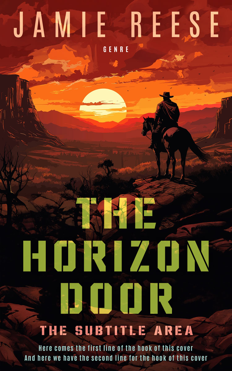 2D view of Coffee Bean #29771 - Premade Action & Adventure Book Cover