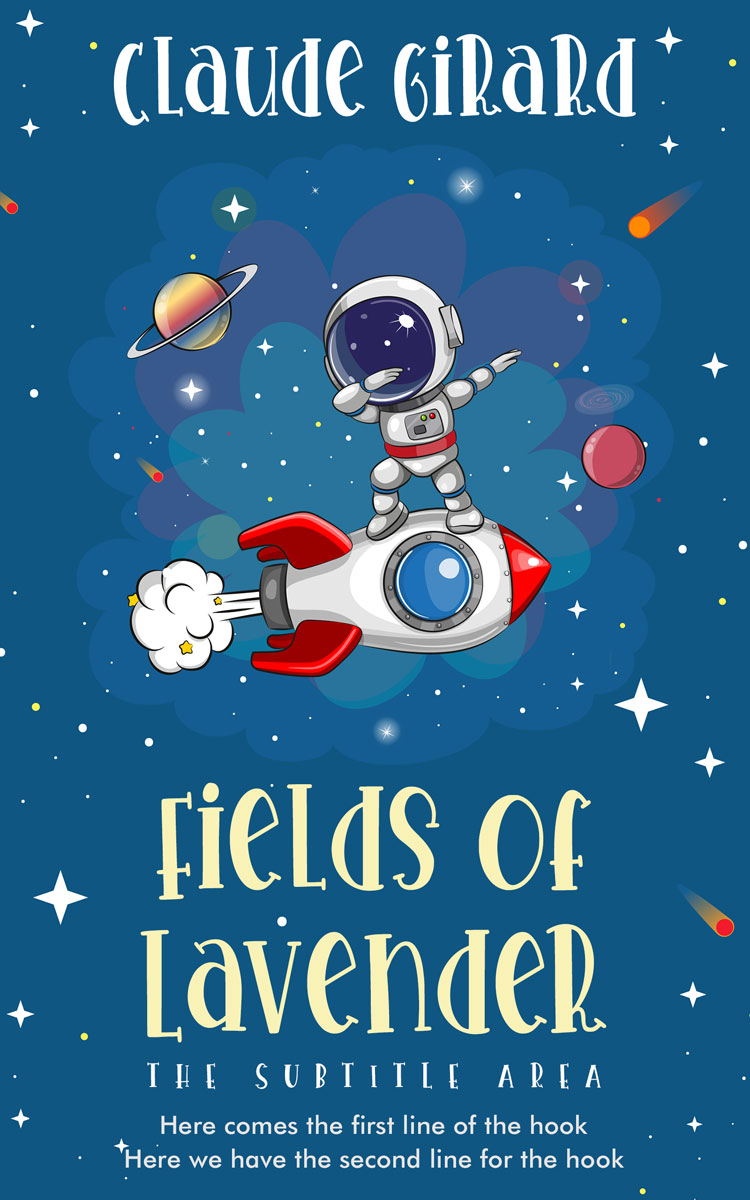 2D view of Chathams Blue #29824 - Premade Children's Book Cover