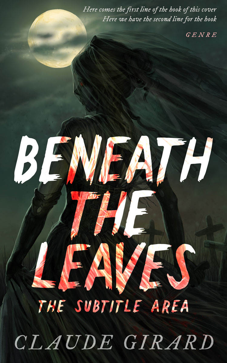 2D view of Premade Mystery & Thriller & Suspense Book Cover - Heavy Metal