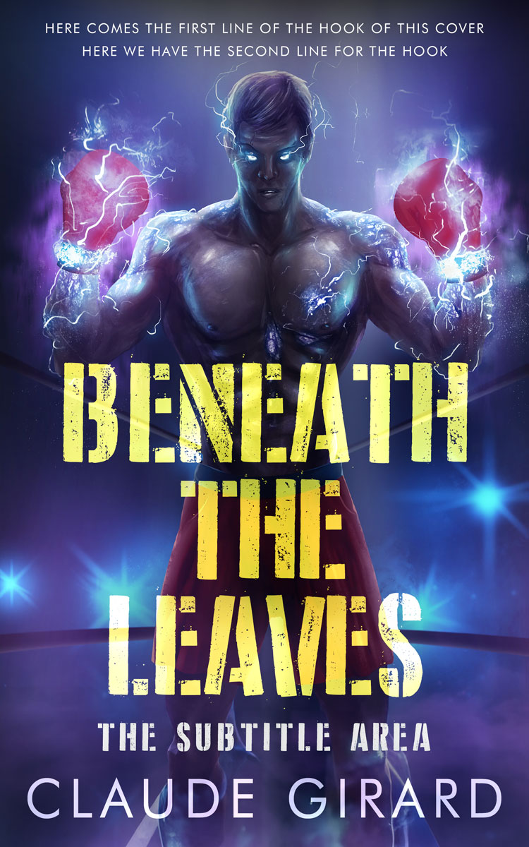 2D view of Rhino #29854 - Premade Action & Adventure Book Cover