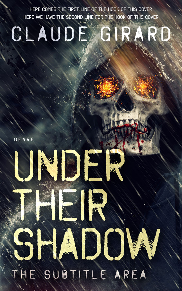 2D view of Shark #29875 - Premade Horror Book Cover | BookCoverZone